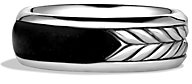 David Yurman Exotic Stone Band Ring with Black Onyx