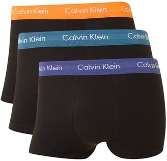 Calvin Klein Men's 3 pack contrast waistband trunk
