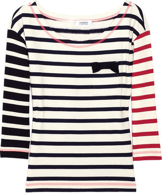 Sonia Rykiel Sonia by Striped cotton-jersey T-shirt
