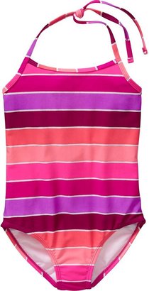 Old Navy Girls Striped Halter Swimsuits