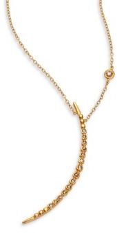 Chan Luu Champagne Diamond Horn Pendant Necklace