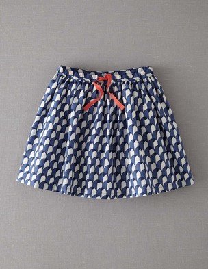 Boden Retro Print Skirt