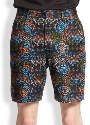 Marc by Marc Jacobs Rex Snake-Print Trouser Shorts