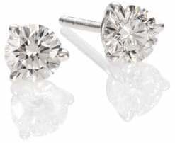 Kwiat Diamond & Platinum Stud Earrings/0.7 TCW