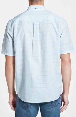 Tommy Bahama 'Space Street Plaid' Island Modern Fit Short Sleeve Sport Shirt