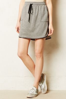 Anthropologie Piped Track Skirt