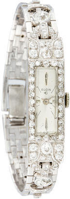 Elgin Filigree Diamond Watch