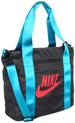 Nike Track Tote (Anthracite/Neon Turquoise/(Hyper Red)) - Bags and Luggage
