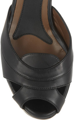 Marni Leather wedge sandals