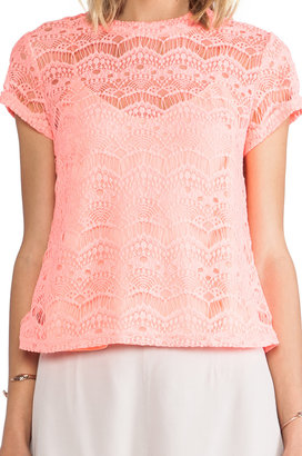 MM Couture by Miss Me Allover Lace Shirt