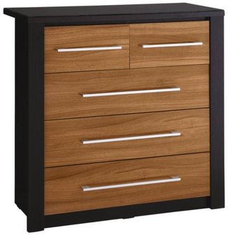 Albany Glass-topped 3 + 2 Chest Of Drawers