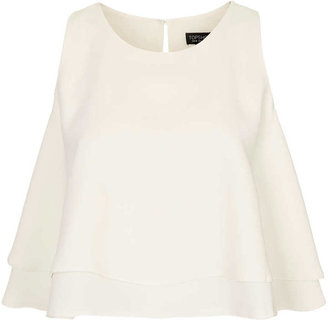 Topshop Petite Double Layer Shell Top