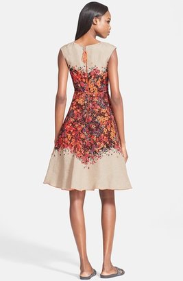 Tracy Reese Floral Print Fit & Flare Dress