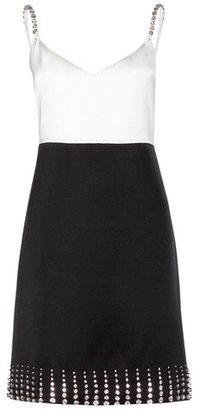 Marc Jacobs Embellished silk and wool-blend dress