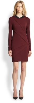 Yigal Azrouel Cut25 by Asymmetrical Pleated-Front Stretch Jersey Dress