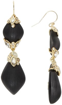 Alexis Bittar Lucite & Crystal Lace Dangling Drop Earrings