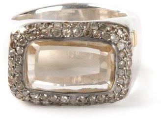 Rosa Maria 'Nasila' grey diamond topaz ring