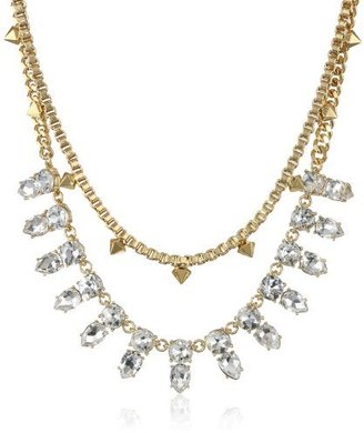 Juicy Couture Gemstone Double Layer Necklace, 15.61"