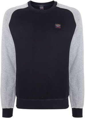 Paul & Shark Men's Contrast sleeve sweatshirt