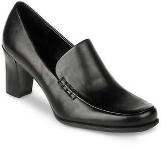 Franco Sarto Nolan High-Heel Leather Loafers