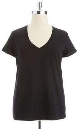 Lord & Taylor V Neck Tee