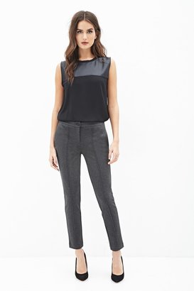 Forever 21 FOREVER 21+ Contemporary Topstitched Knit Pants