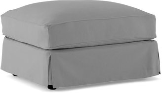 JCPenney FURNITURE PRIVATE BRAND Friday Brushed Canvas Slipcovered Ottoman