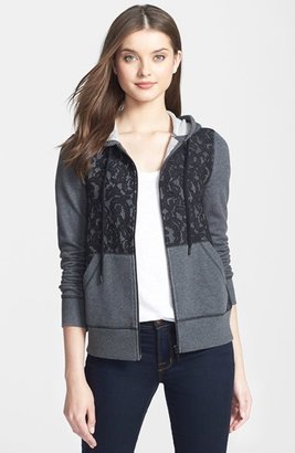 MICHAEL Michael Kors Bonded Lace French Terry Hoodie