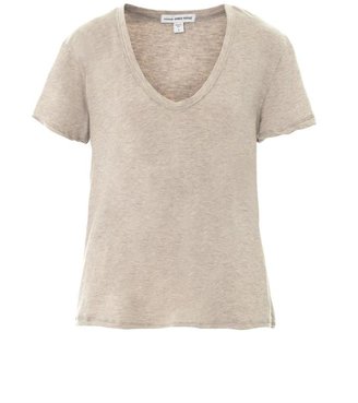 James Perse Cotton and cashmere-blend T-shirt