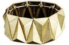 ASOS Triangle Stretch Bracelet - Gold