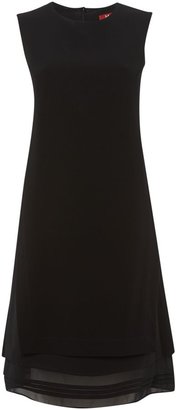 Max Mara Volpino short sleeved dress with layered skirt