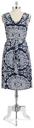 INC International Concepts Embellished Sleeveless Cowl Neck Dress --