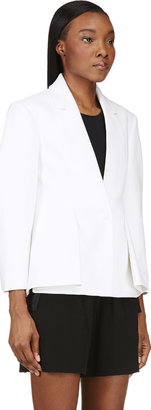 Alexander Wang White Tailored Sewn Lapel Blazer