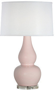 Carney Table Lamp, Rose Gloss