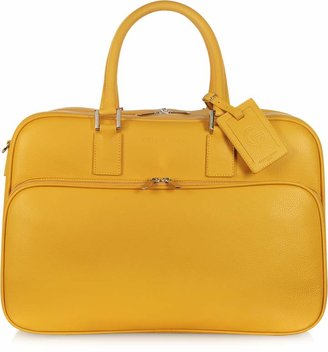 Giorgio Fedon Travel Yellow Leather Double Handle Carry-on