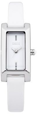 Oasis Ladies white square dial leather watch
