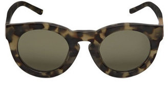 3.1 Phillip Lim X Linda Farrow - Printed Round Matte Acetate Sunglasses