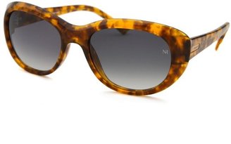 Nina Ricci Women's Oval Havana Sunglasses