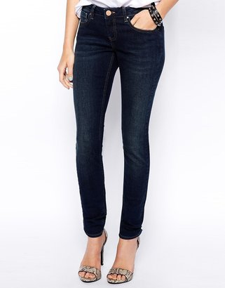 ASOS Whitby Low Rise Skinny Jeans in Stockholm Wash