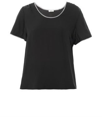 L'Agence Bell-sleeve silk blouse