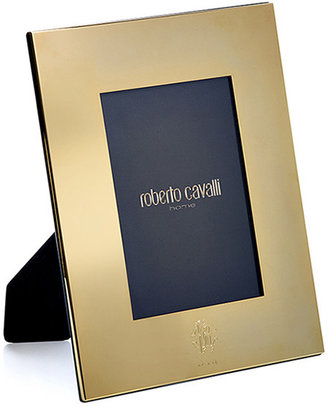 Roberto Cavalli Monogram Gold Plate Picture Frame - 4x6"