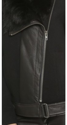 Helmut Lang Fur Collar Jacket