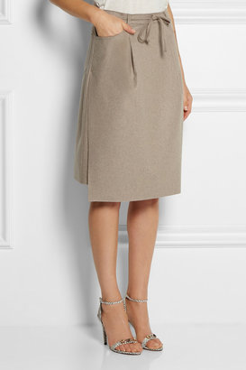 Acne Studios Glide wool-blend felt skirt