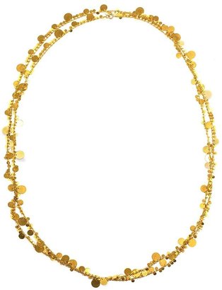 Marie Helene De Taillac 18kt yellow gold disc necklace