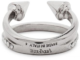 Vita Fede Ultra Mini Titan Silver-plated Swarovski Ring