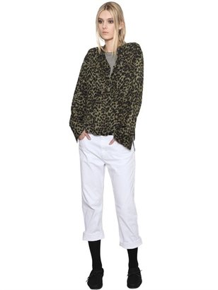 Etoile Isabel Marant Leopard Viscose Crepe Shirt