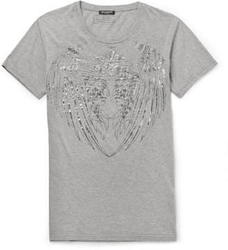 Balmain Metallic Printed Cotton T-Shirt