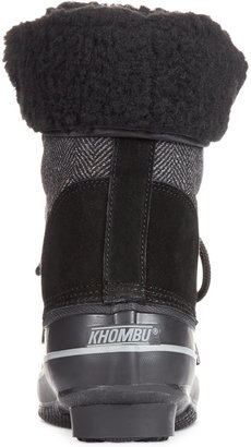 Khombu Corrine Herringbone Faux-Fur Cold Weather Boots
