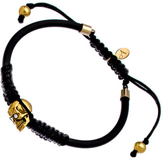 Swarovski Devora Libin Jewels Gold Skull And Crystal Black Paula Bracelet