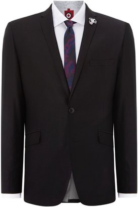 Lambretta Men's Plain Slim Fit Notch Collar Suit